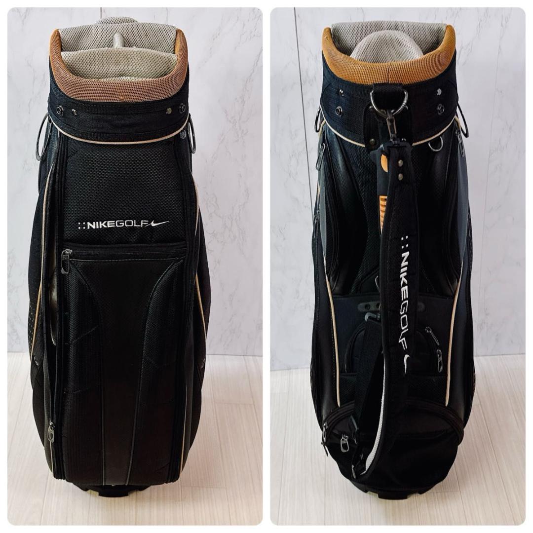 NIKE GOLF キャディバッグ 9インチ ゴルフバッグ 黒 軽量 ブラック