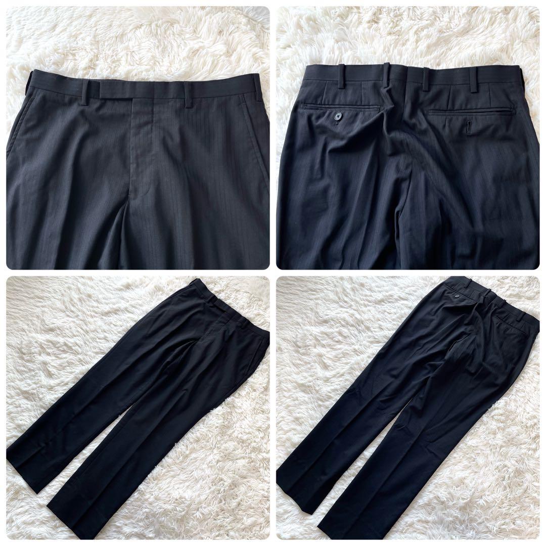 美品✨バーバリーブラックレーベル　スーツ　セットアップ　3ピース　黒　M