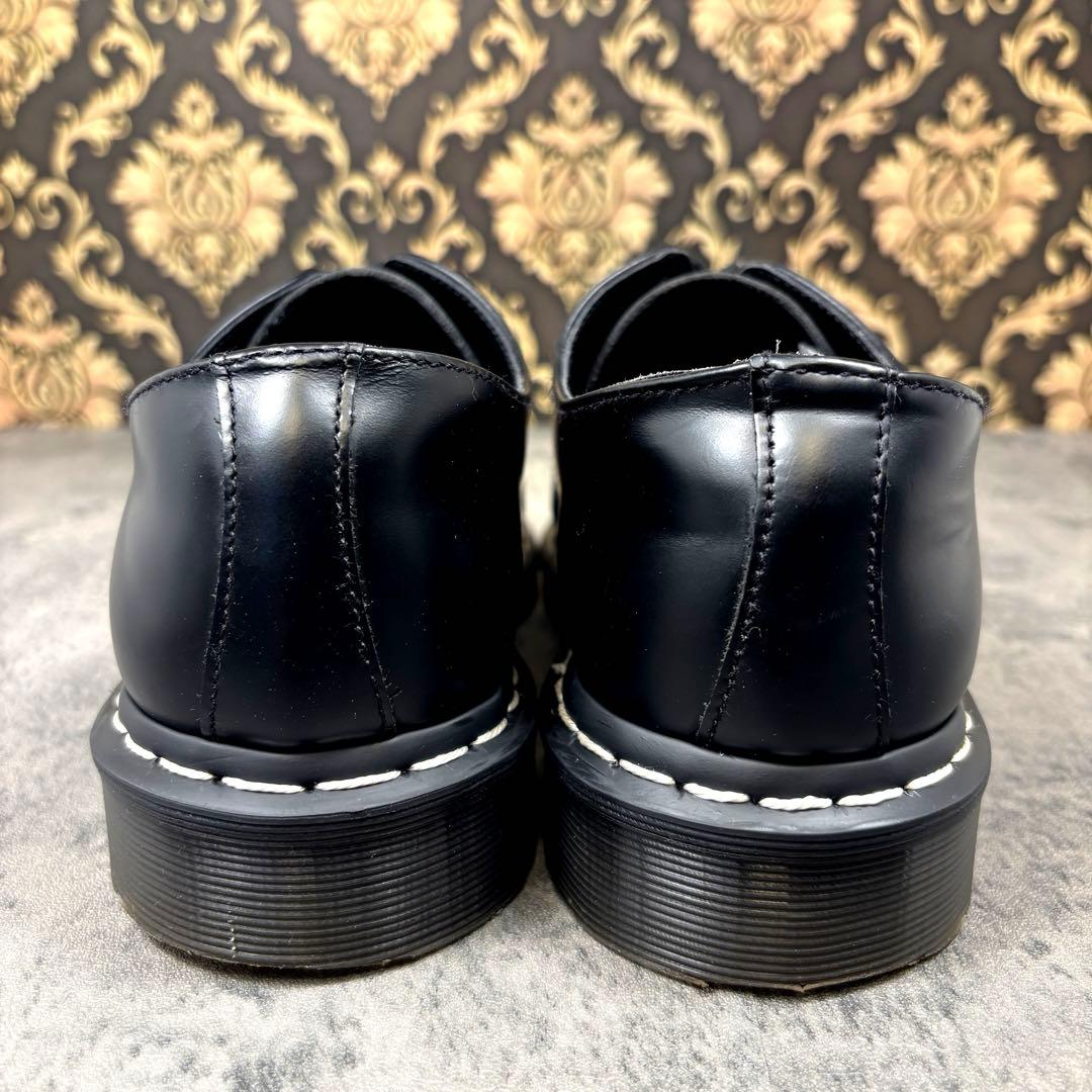 【美品】UK8 (27cm)ドクターマーチン 1461 WS ホワイトステッチ