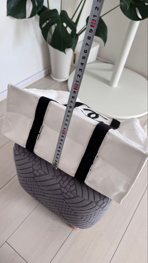 CHANEL キャンバストートバッグ ホワイト