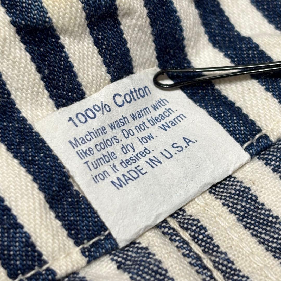 USA製 ポストオーバーオールズ 最初期 カバーオール ヒッコリー M 緑タグ