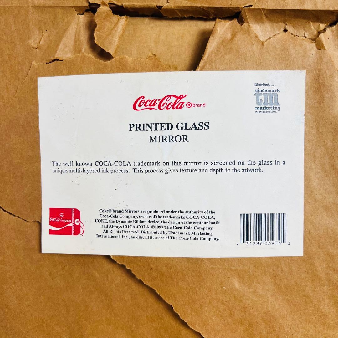 希少　ビンテージ　28年前　コカコーラ パブミラー 鏡