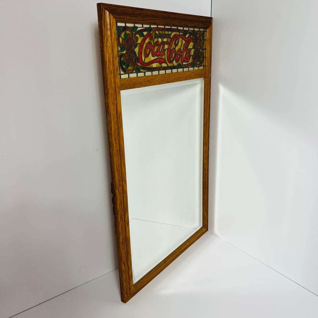 希少　ビンテージ　28年前　コカコーラ パブミラー 鏡