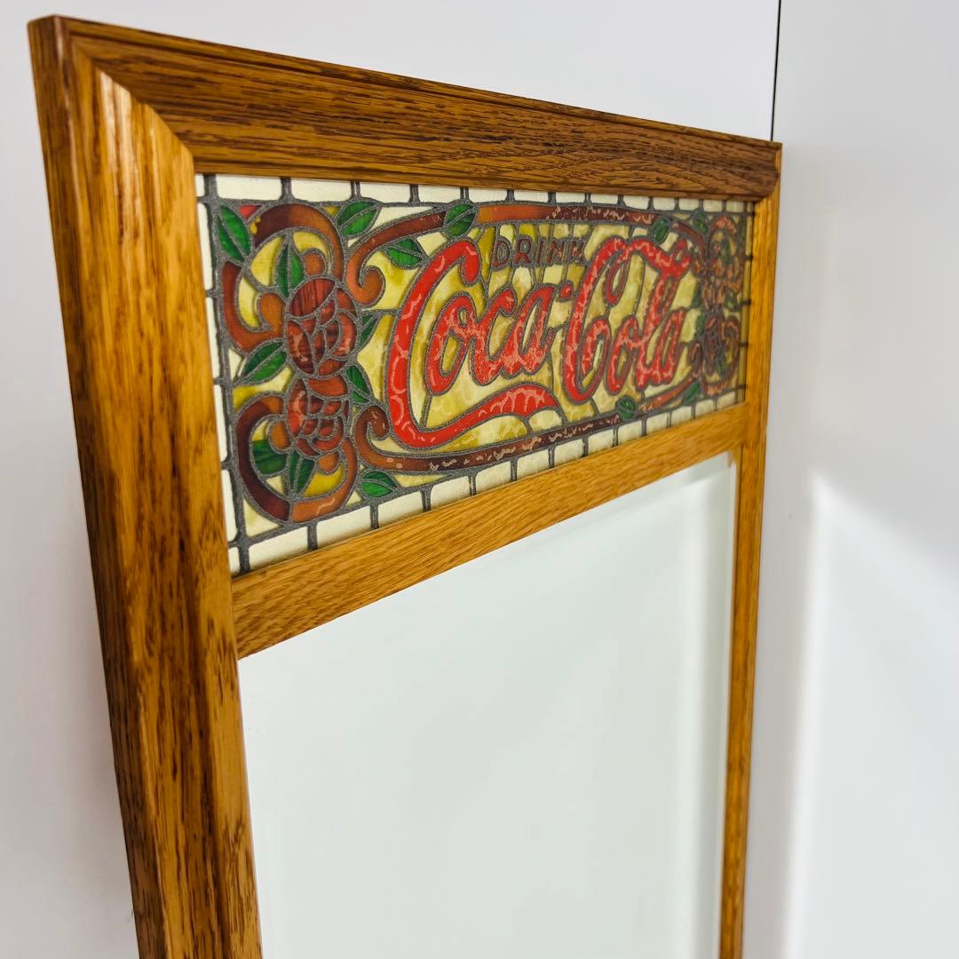 希少　ビンテージ　28年前　コカコーラ パブミラー 鏡