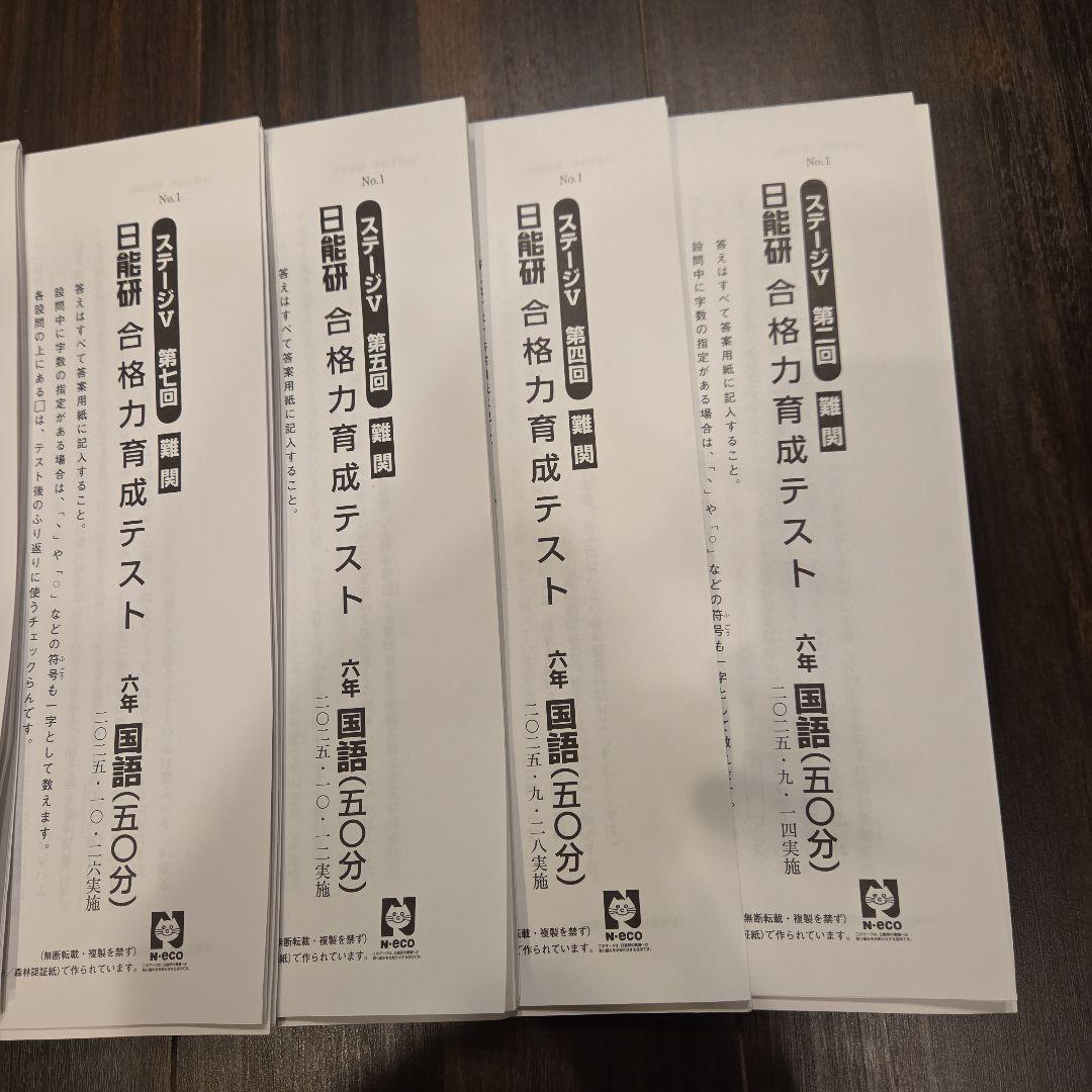 6年 後期 育成テスト 実践テスト 難関 2025年度 日能研