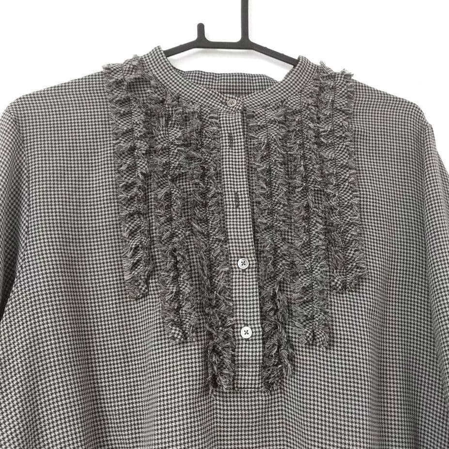 自由区セットアップ ハイツイストビエラプリーツスカート、フロントフリル ブラウス