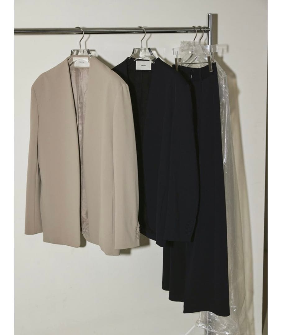 トゥデイフルTODAYFUL Collarless Twill JK ノーカラー
