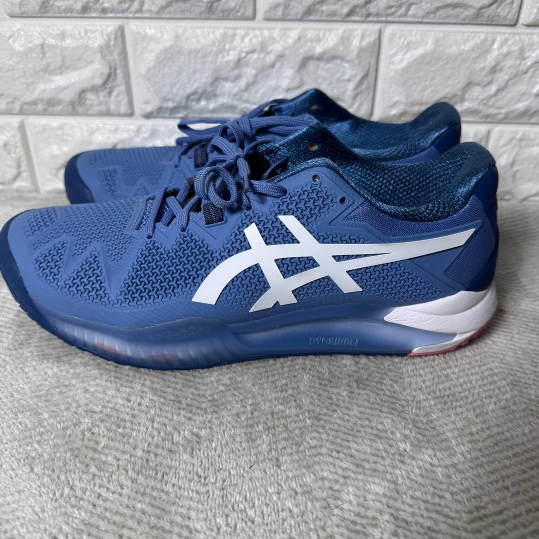 【美品】アシックス テニスシューズ ゲルレゾリューション8 WIDE 26.5