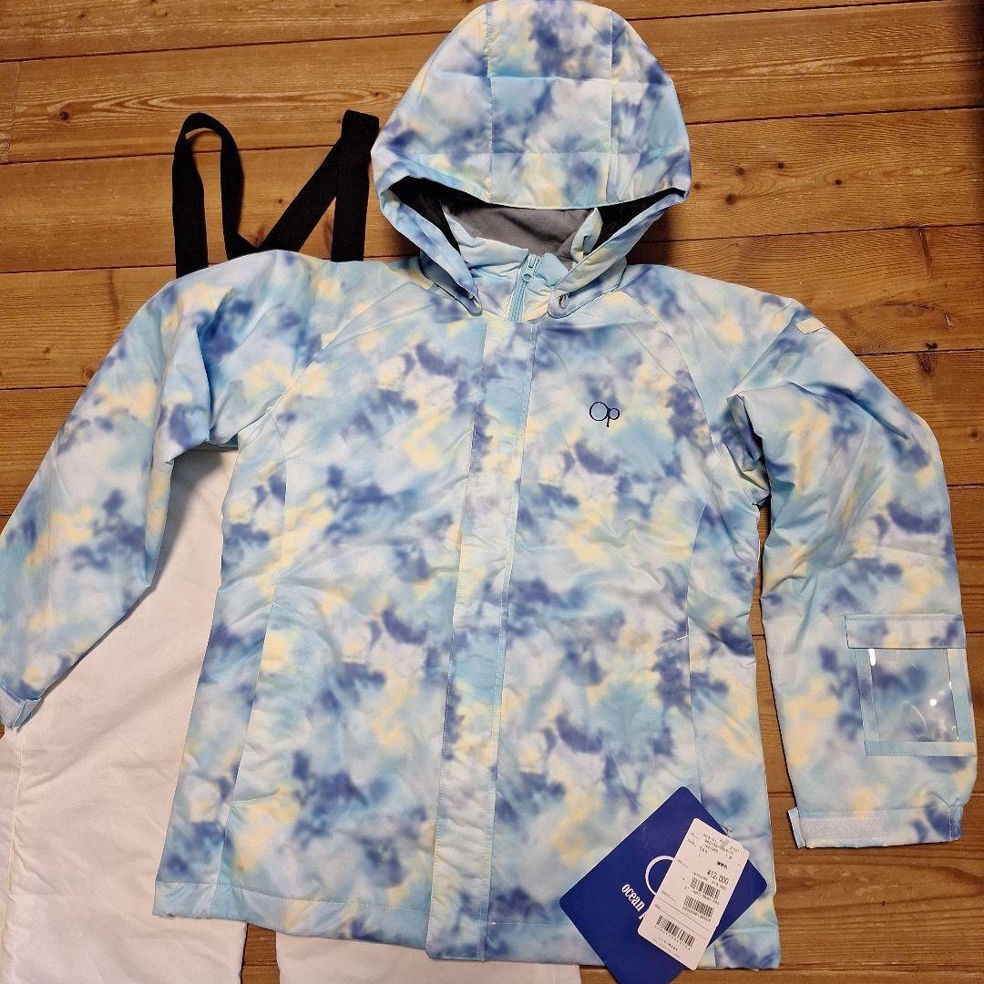 新品タグ付き　子ども用女子スキーウェアセット L(150～160)