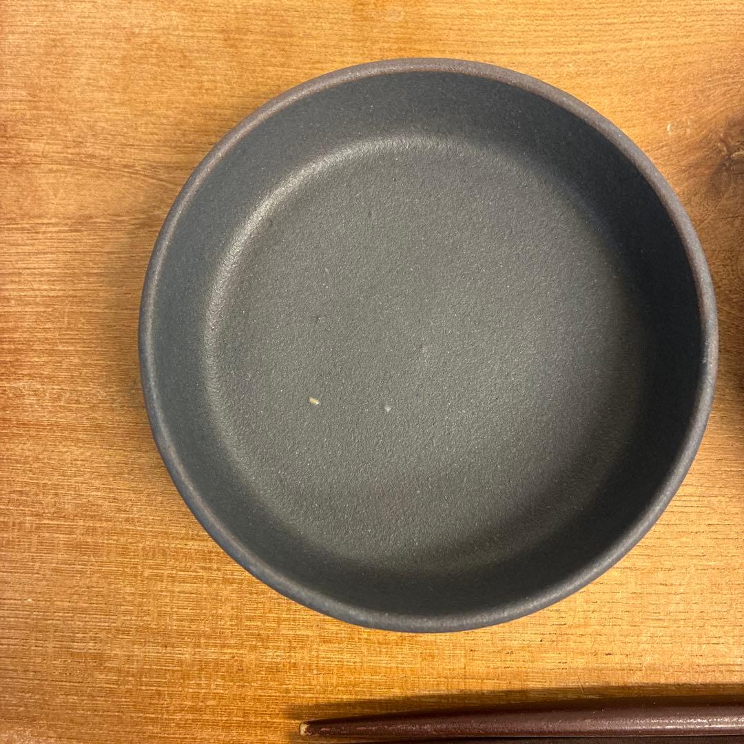 ひとし新品　陶器　陶芸作家　豆皿3枚　231