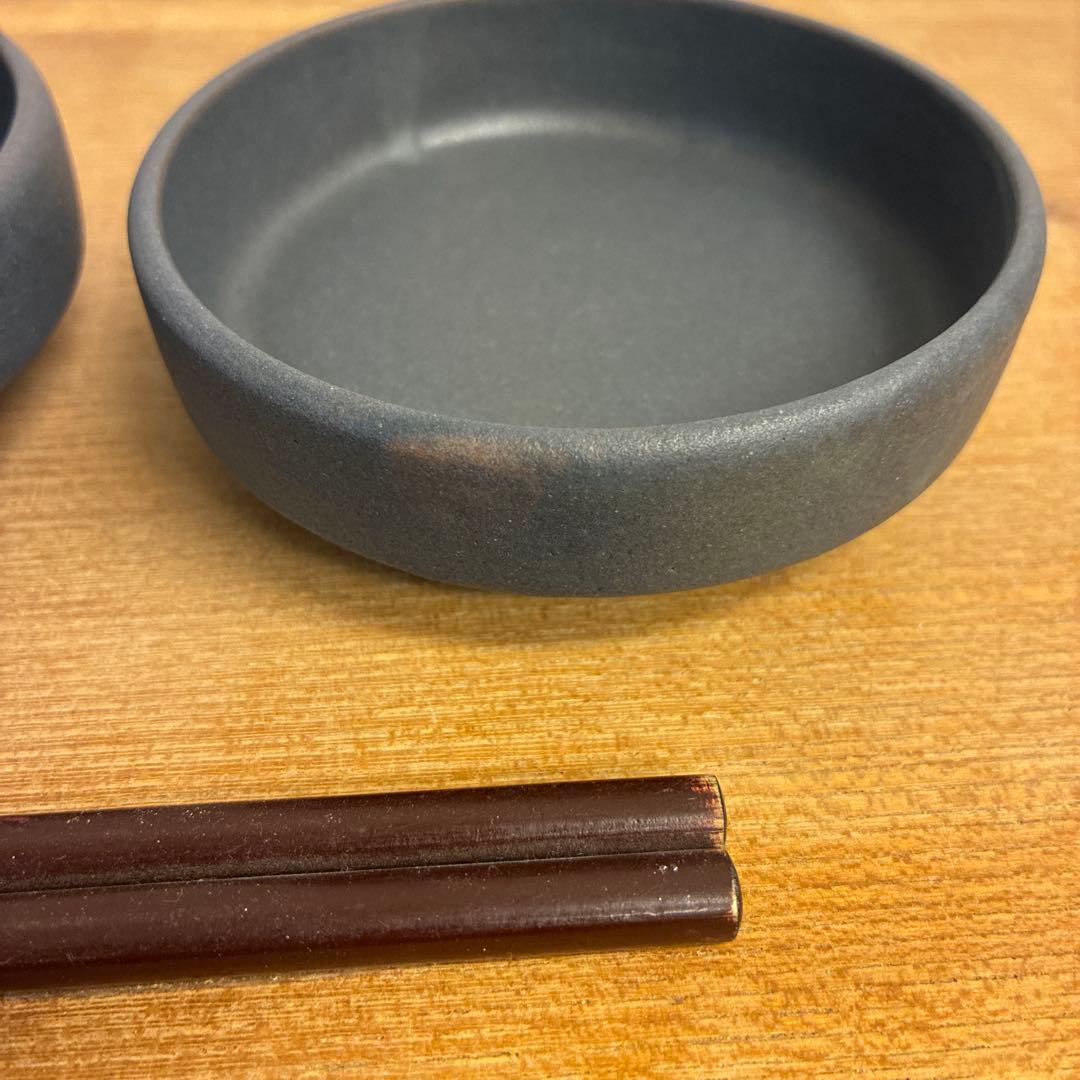 ひとし新品　陶器　陶芸作家　豆皿3枚　231