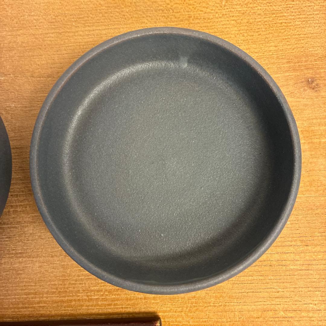 ひとし新品　陶器　陶芸作家　豆皿3枚　231