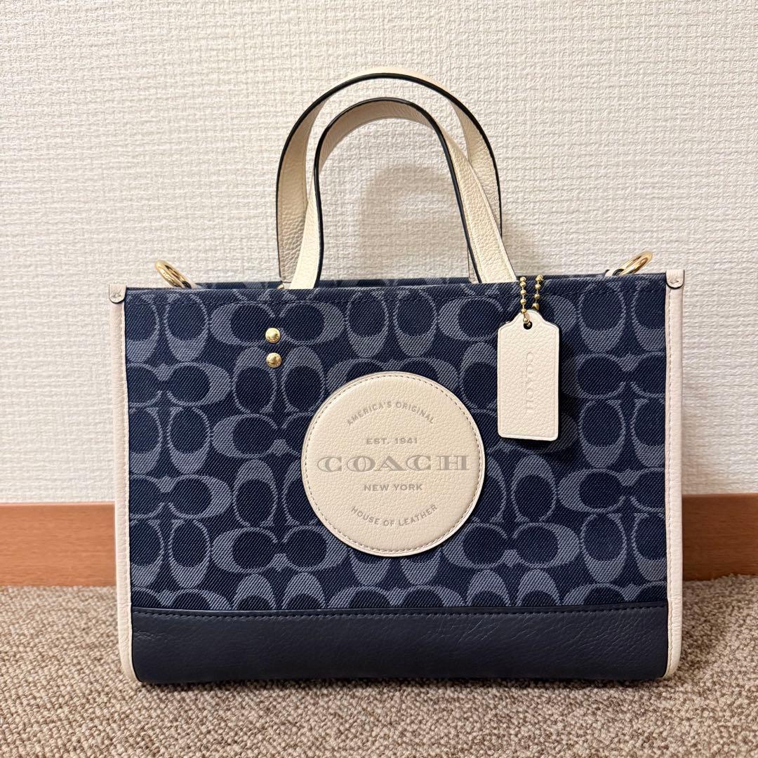 【美品】COACH トートバッグ C2826 デンプシー シグネチャー