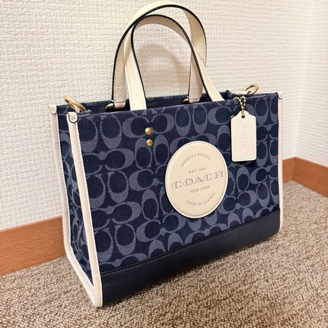 【美品】COACH トートバッグ C2826 デンプシー シグネチャー