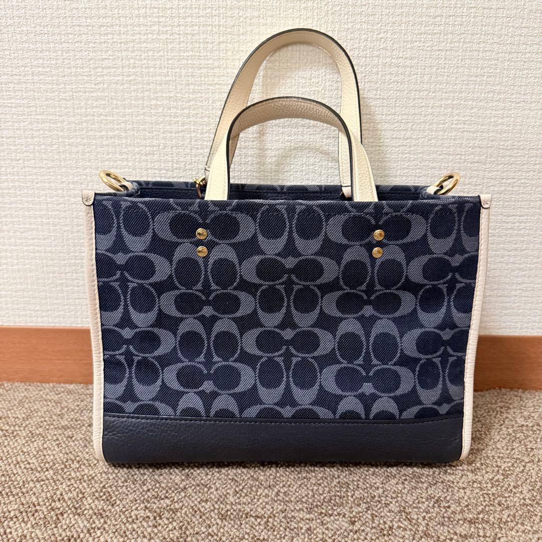 【美品】COACH トートバッグ C2826 デンプシー シグネチャー