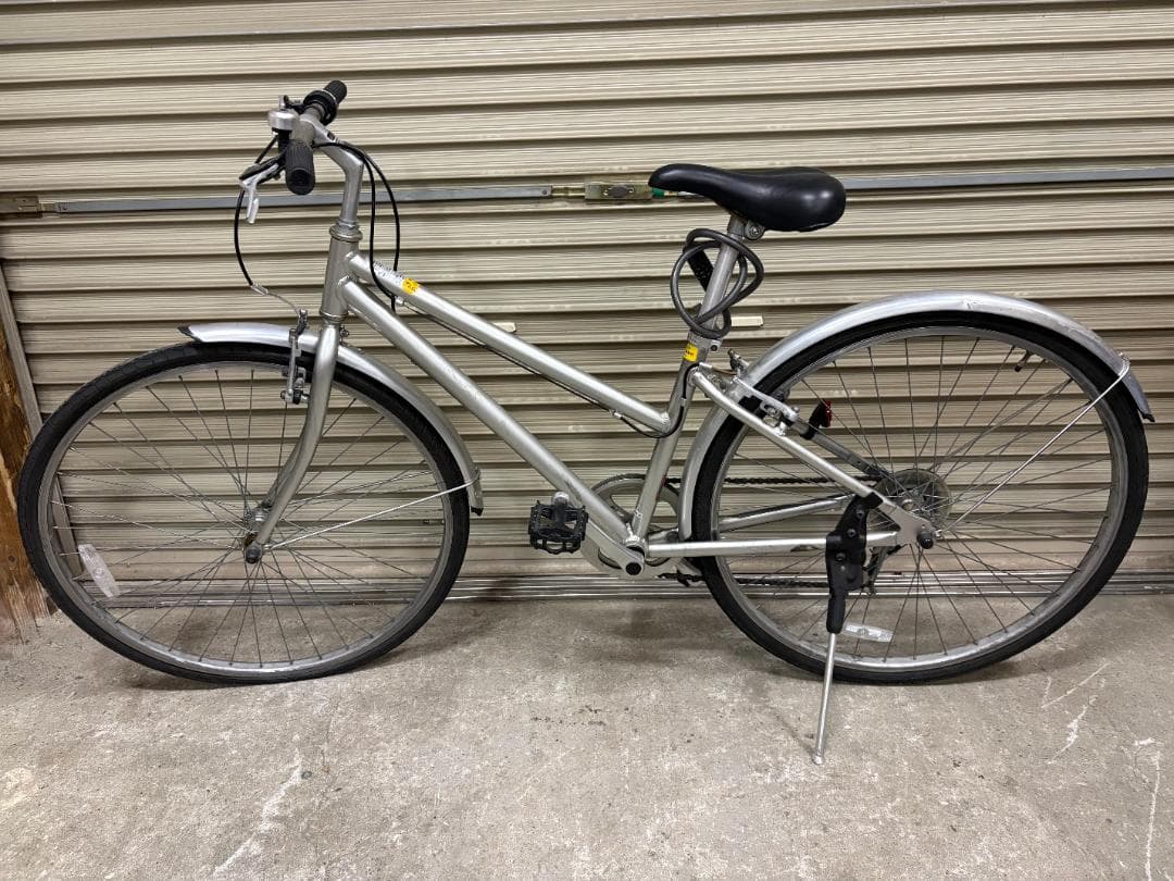 廃盤 無印良品 クロスバイク 700×38C アルミ シマノ6段 シルバー