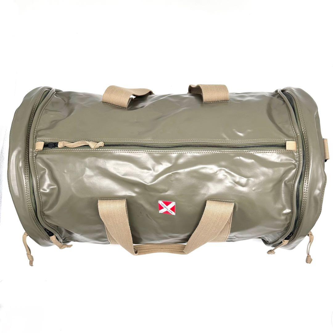 特大極美品 吉田カバン ラゲッジレーベル ドラムバッグ ニューライナー赤バッテン