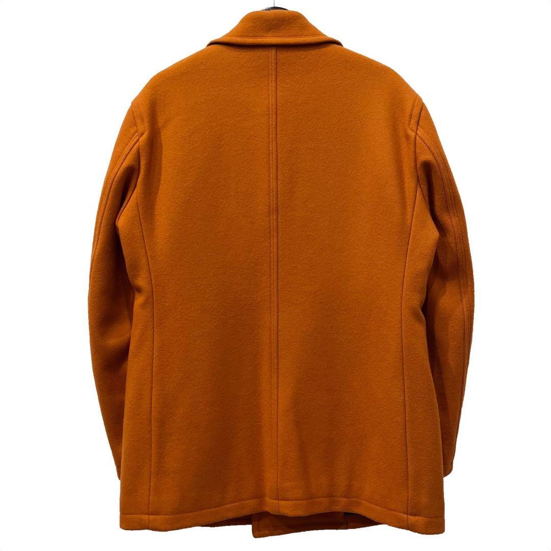 old ZEGNA メルトンウールオレンジカラーコート 名作 アーカイブ