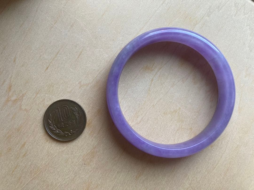 紫翡翠　バングル　ラベンダー　天然石／上品⭐︎美しい紫色　高貴な色⭐︎