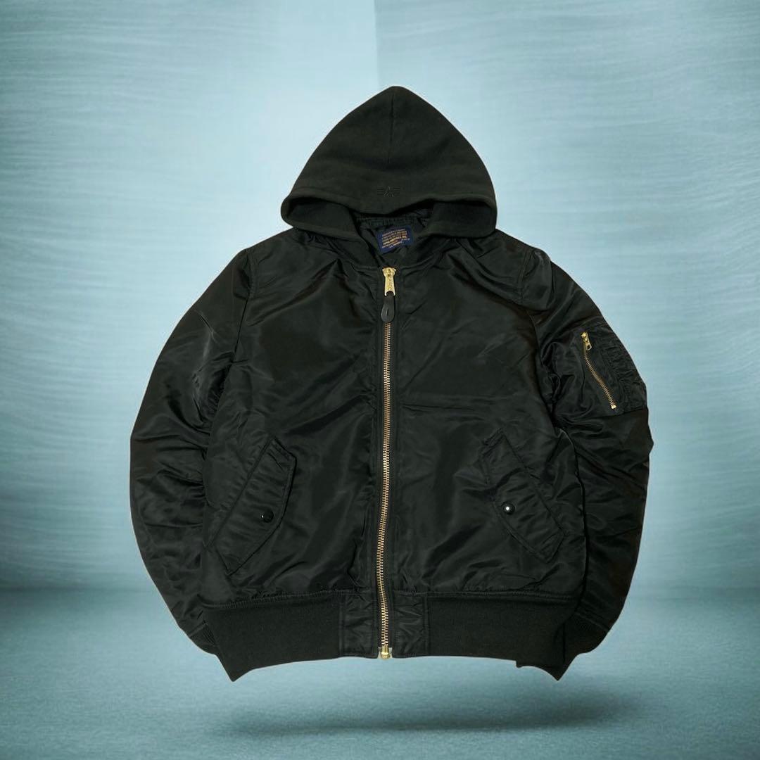 ALPHA INDUSTRIES MA-1 フライトジャケット　フード　L