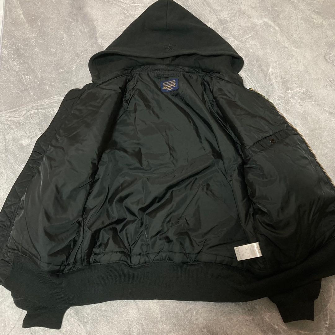 ALPHA INDUSTRIES MA-1 フライトジャケット　フード　L