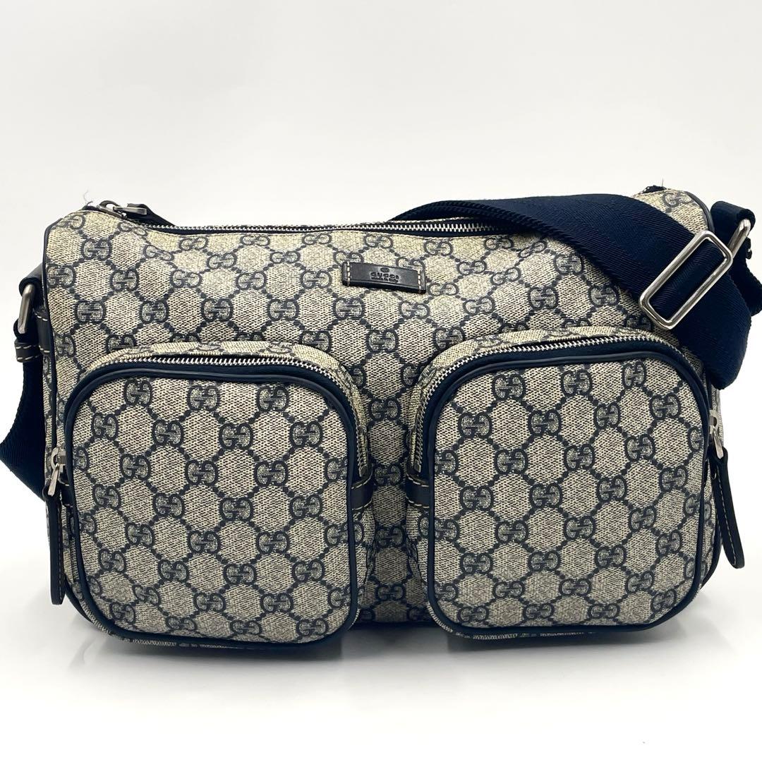 GUCCI グッチ GGスプリーム ショルダーバッグ クロスボディ PVC