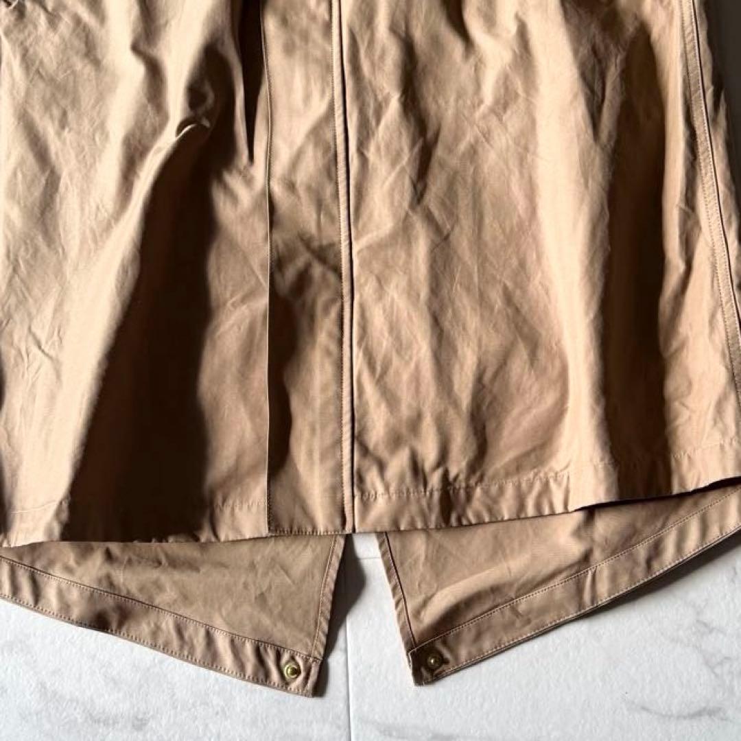 タグ付き未使用*洗える　バンヤードストーム　 バイカラーロングコート黒×ベージュ