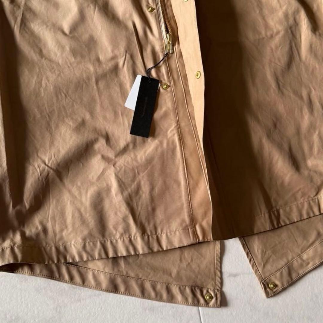 タグ付き未使用*洗える　バンヤードストーム　 バイカラーロングコート黒×ベージュ