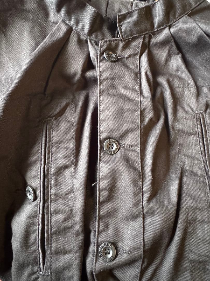 値下げ試着のみ黒スモックLE LABOUREUR」（ル・ラブルール) 男女兼用