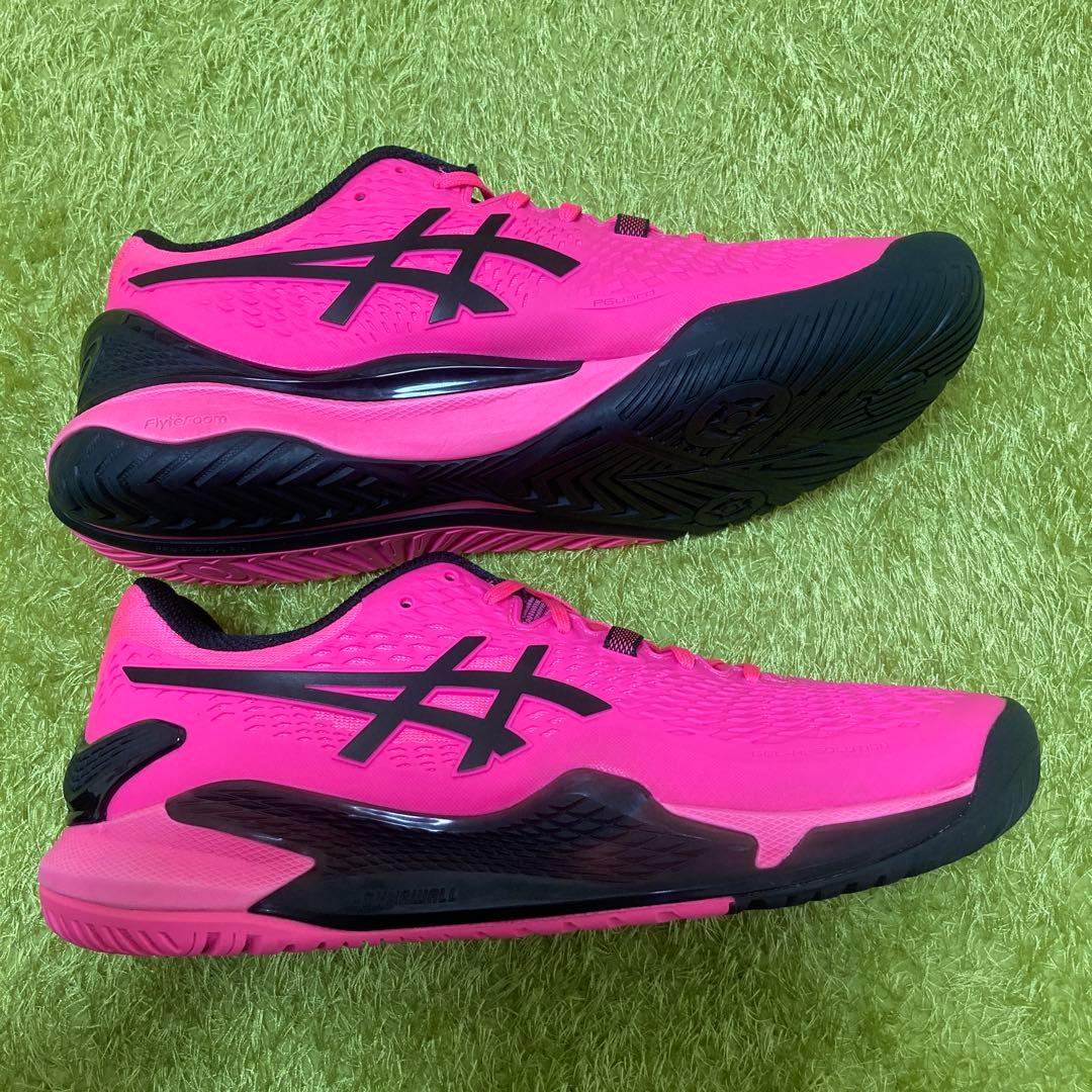 【美品】ASICS GEL-RESOLUTION 9 27.5cm ピンク