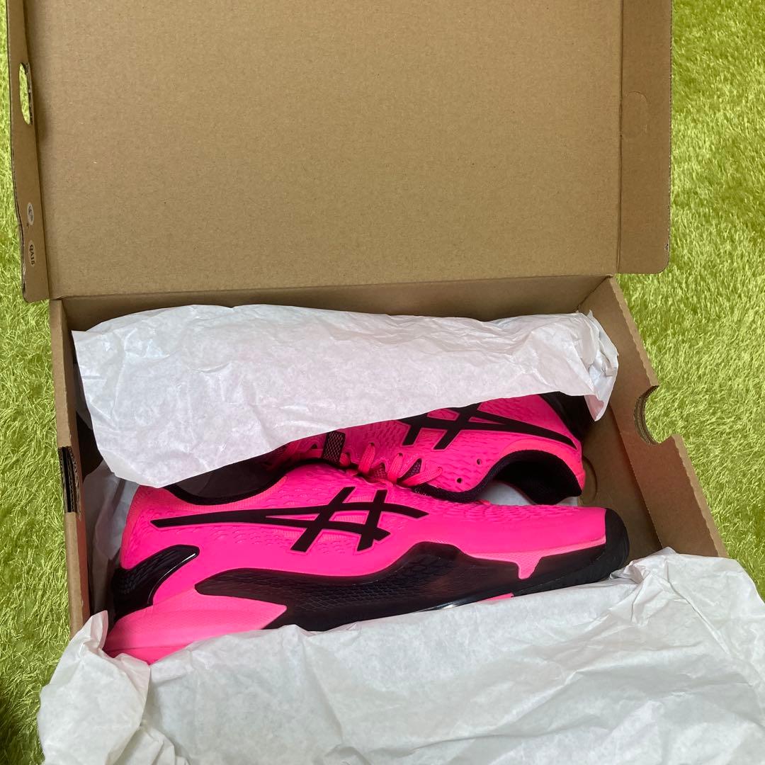 【美品】ASICS GEL-RESOLUTION 9 27.5cm ピンク