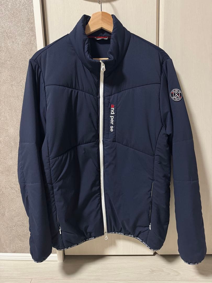 and per se ネイビー ダウンジャケット