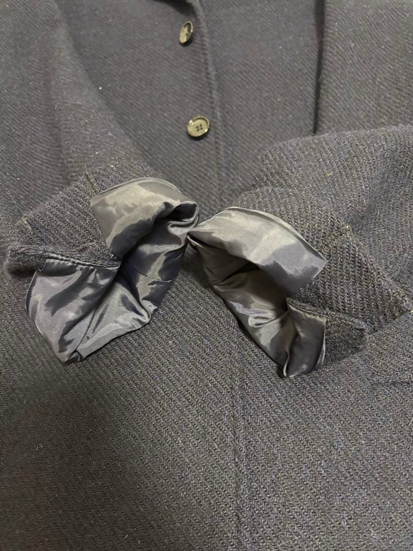 ハリスツイード FreaksStore チェスターコート M 紺色