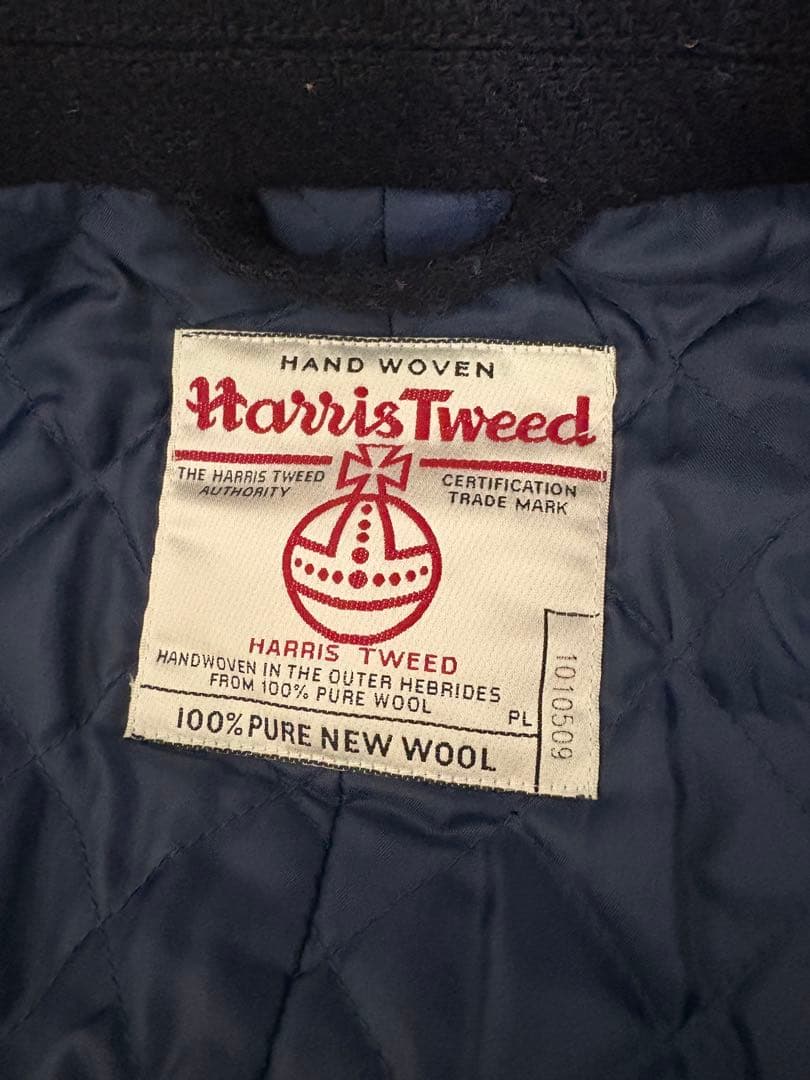 ハリスツイード FreaksStore チェスターコート M 紺色
