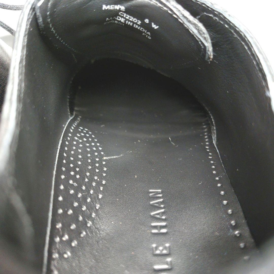 【人気デザイン】極美品 コールハーン【8w】ストレートチップ ビジカジ 本革 黒