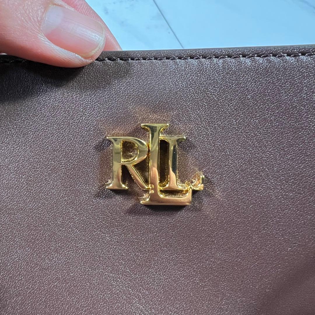 未使用級 ローレンラルフローレン Marcy サッチェル 2wayショルダー