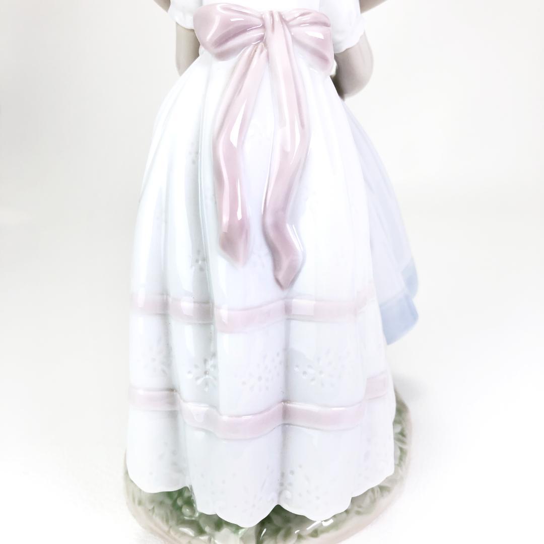 【美品】リヤドロ／仲良しのごあいさつ／ポーセリン置物／2003年