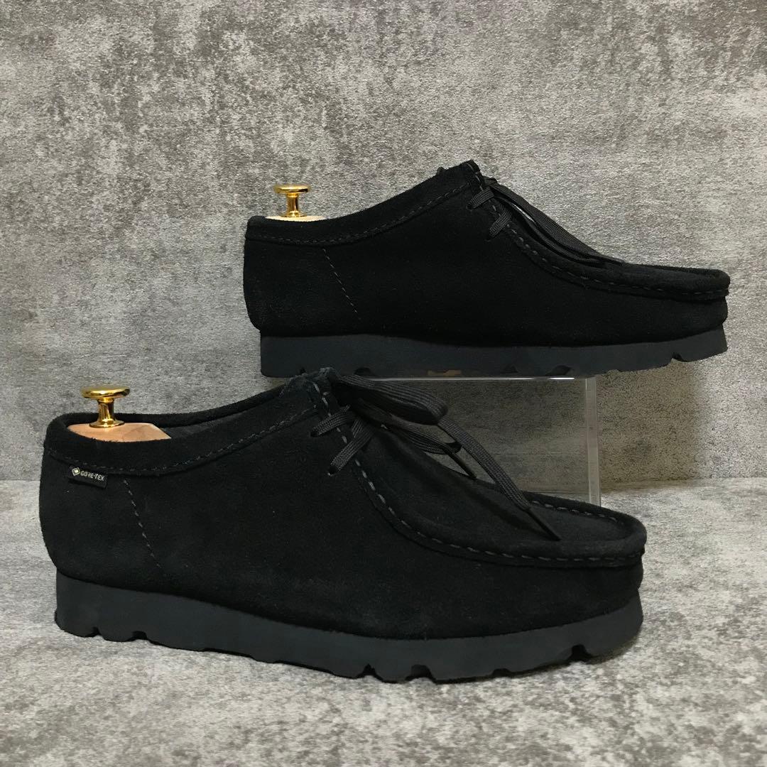 【美品】クラークス ワラビーブーツ 黒 GTX ゴアテックス vibramソール