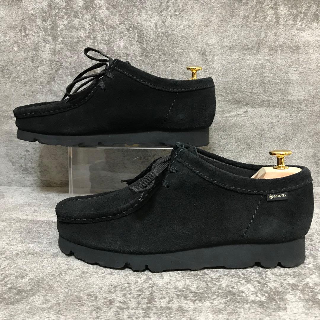 【美品】クラークス ワラビーブーツ 黒 GTX ゴアテックス vibramソール