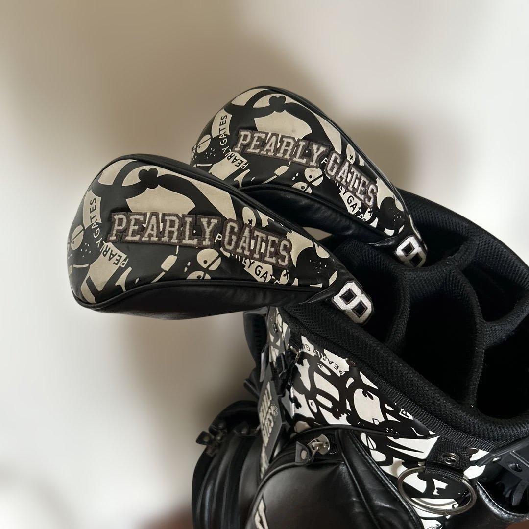 PEARLY GATES キャディバッグ ブラック/ホワイト