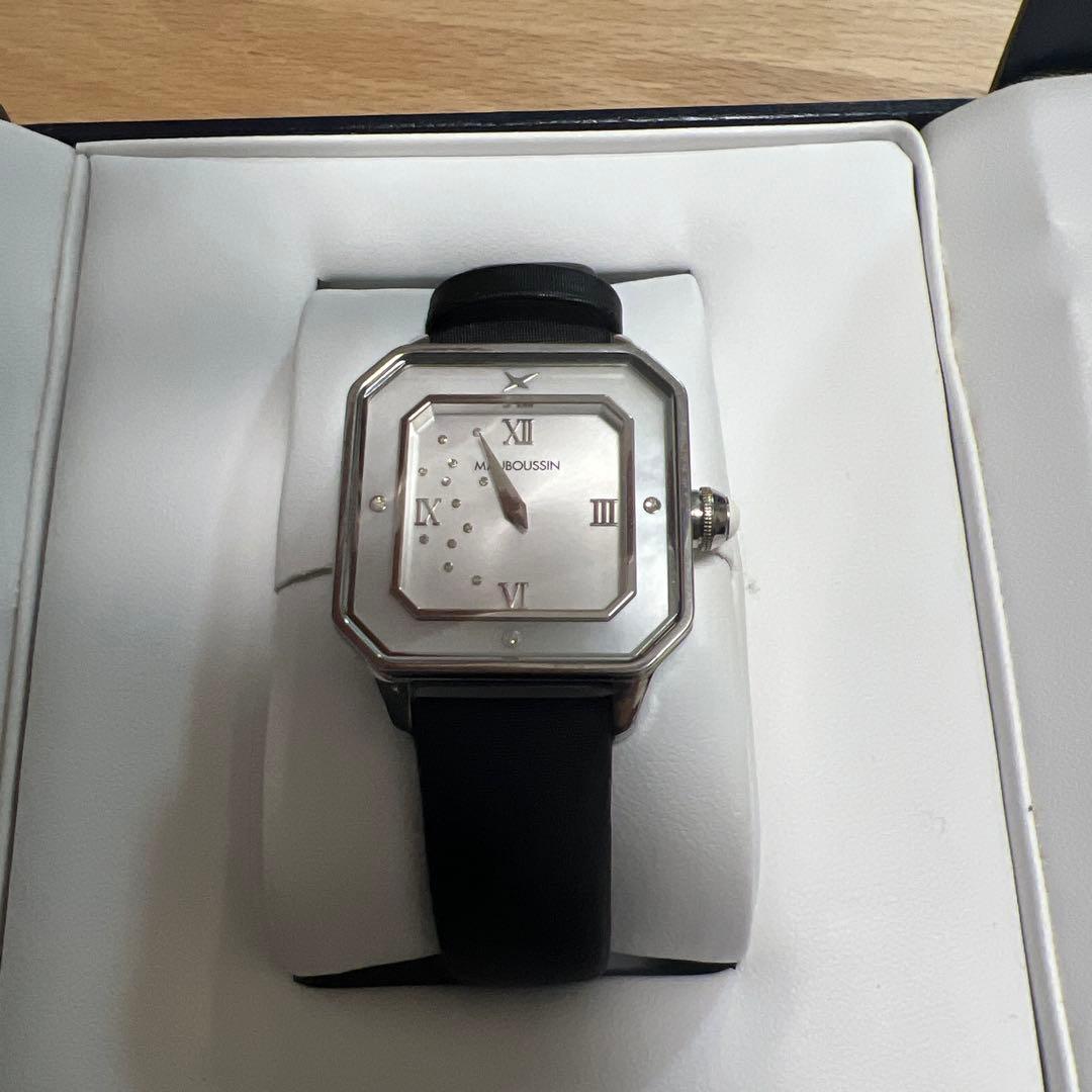 MAUBOUSSIN 八角形クォーツ腕時計 レディース