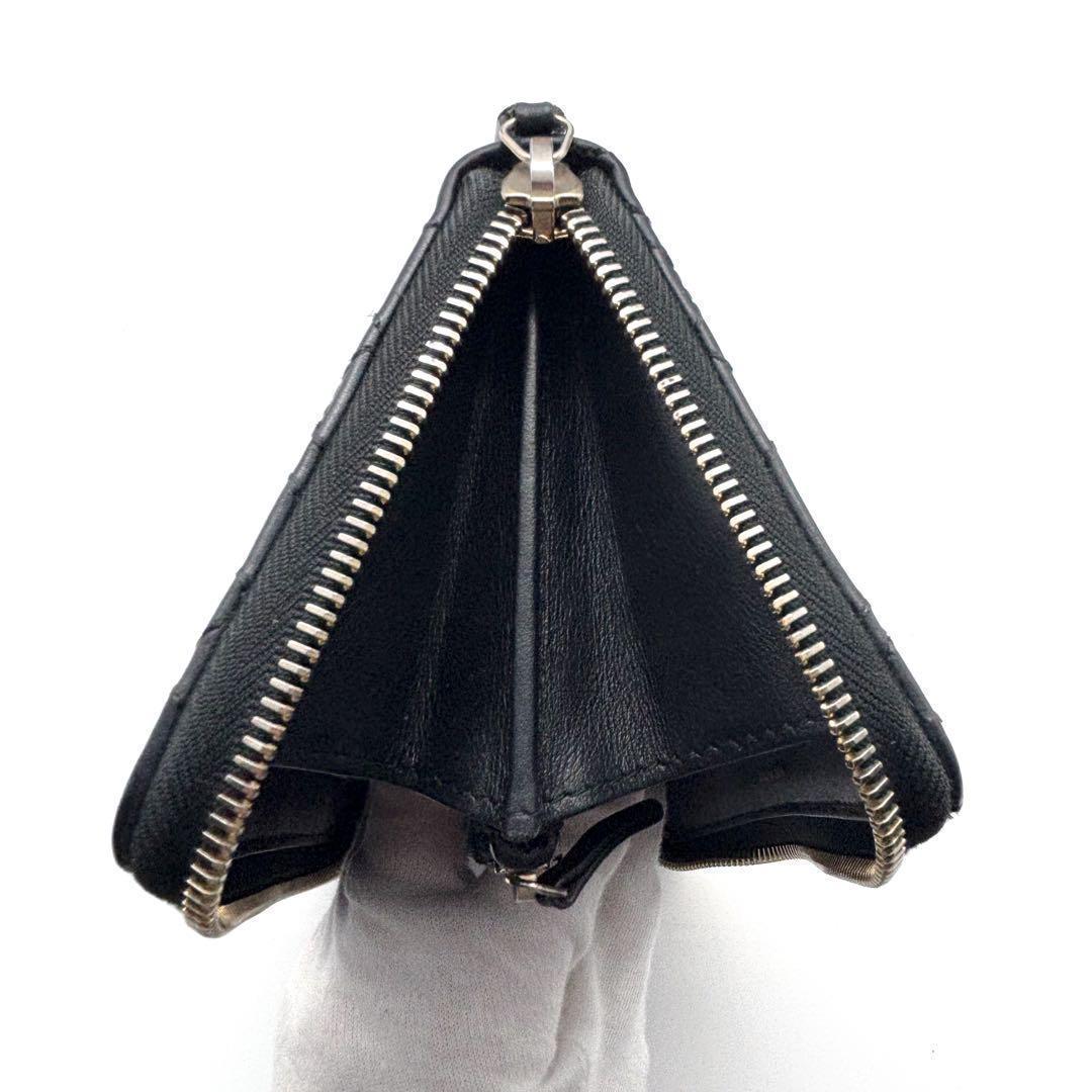 【超極美品✨】シャネル 長財布 カメリア No.5 ラウンドジップ 黒