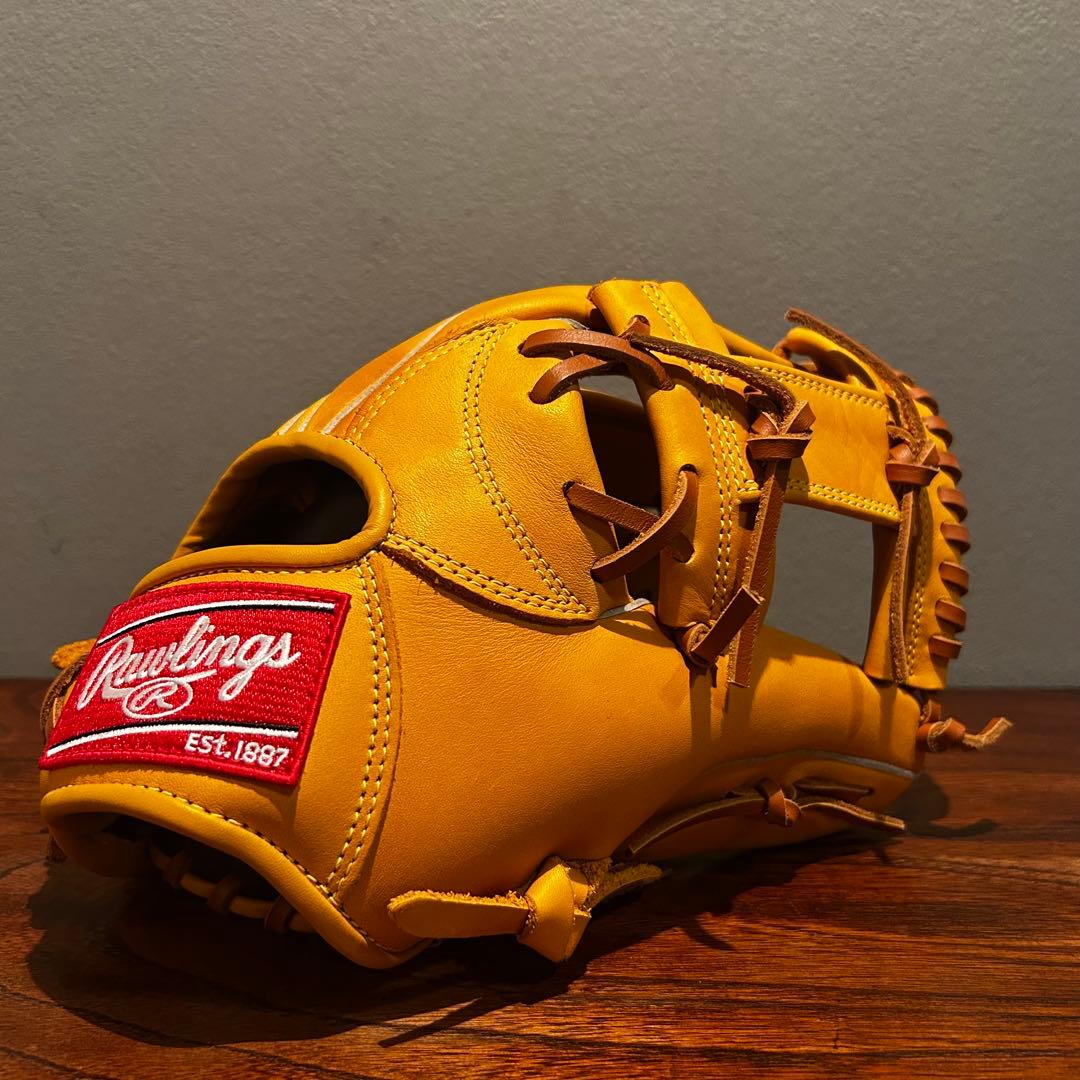 【匿名配送】Rawlings ローリングス 本革 ゴールドタン 軟式グローブ
