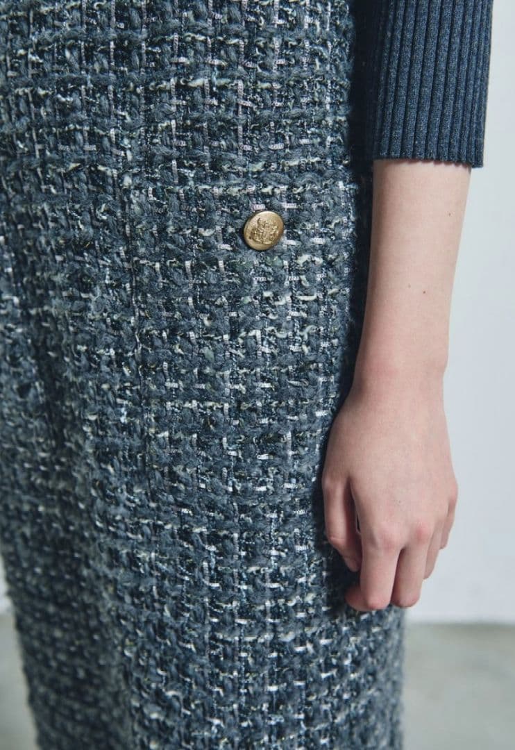 sale★美品★GRACE CONTINENTAL★ニットコンビツイードOP