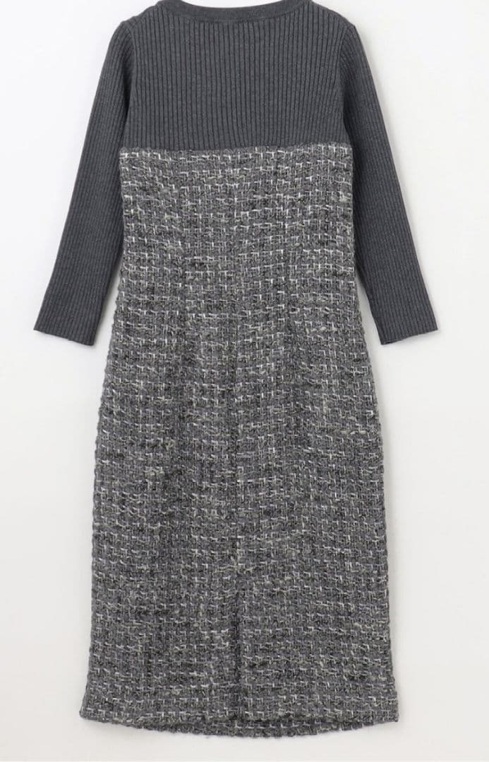 sale★美品★GRACE CONTINENTAL★ニットコンビツイードOP