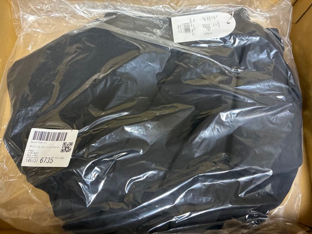 Darich ダーリッチ　ボリュームバルーンミニスカート BLK ブラック