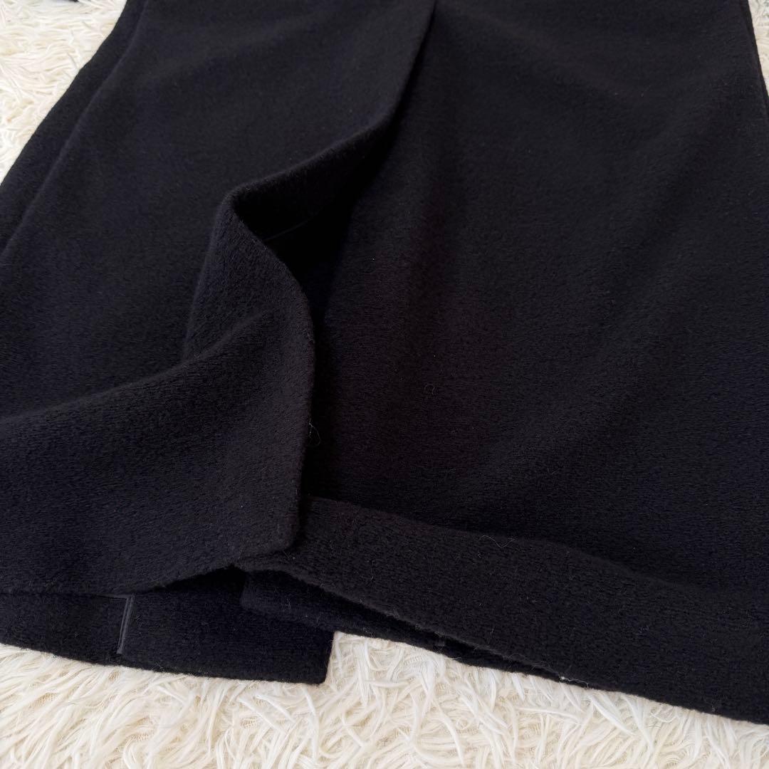 新品タグ付き✨定価2.9万　スコットクラブ　ウール混ロングコート　ブラック　9号