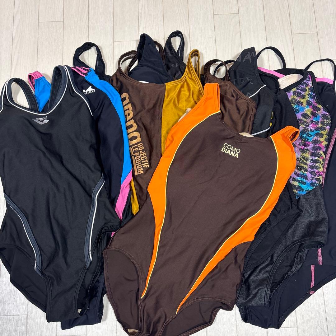 わ*わ様 アリーナアシックスなど　競泳水着10枚セット　M-Lくらい