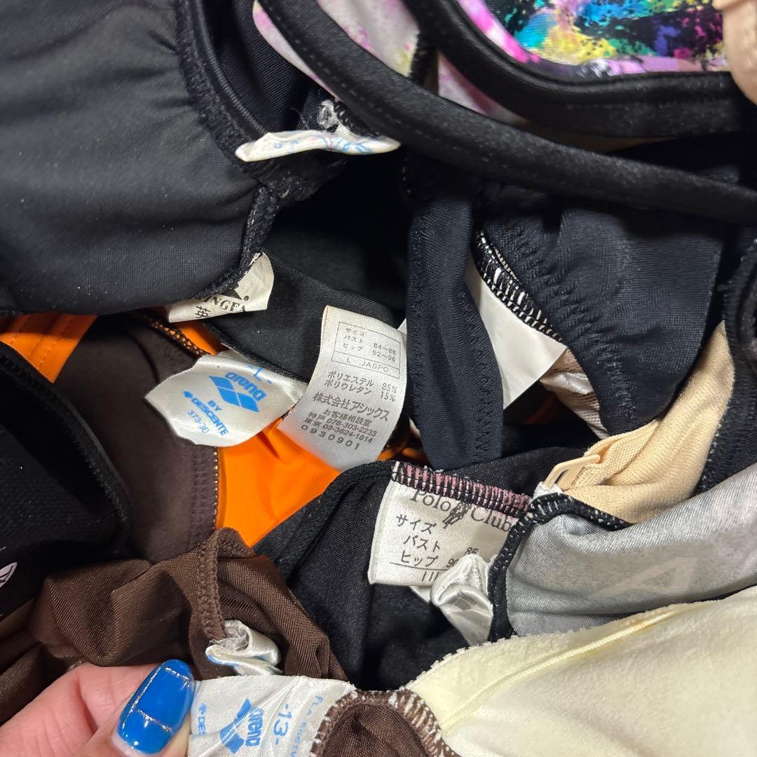 わ*わ様 アリーナアシックスなど　競泳水着10枚セット　M-Lくらい