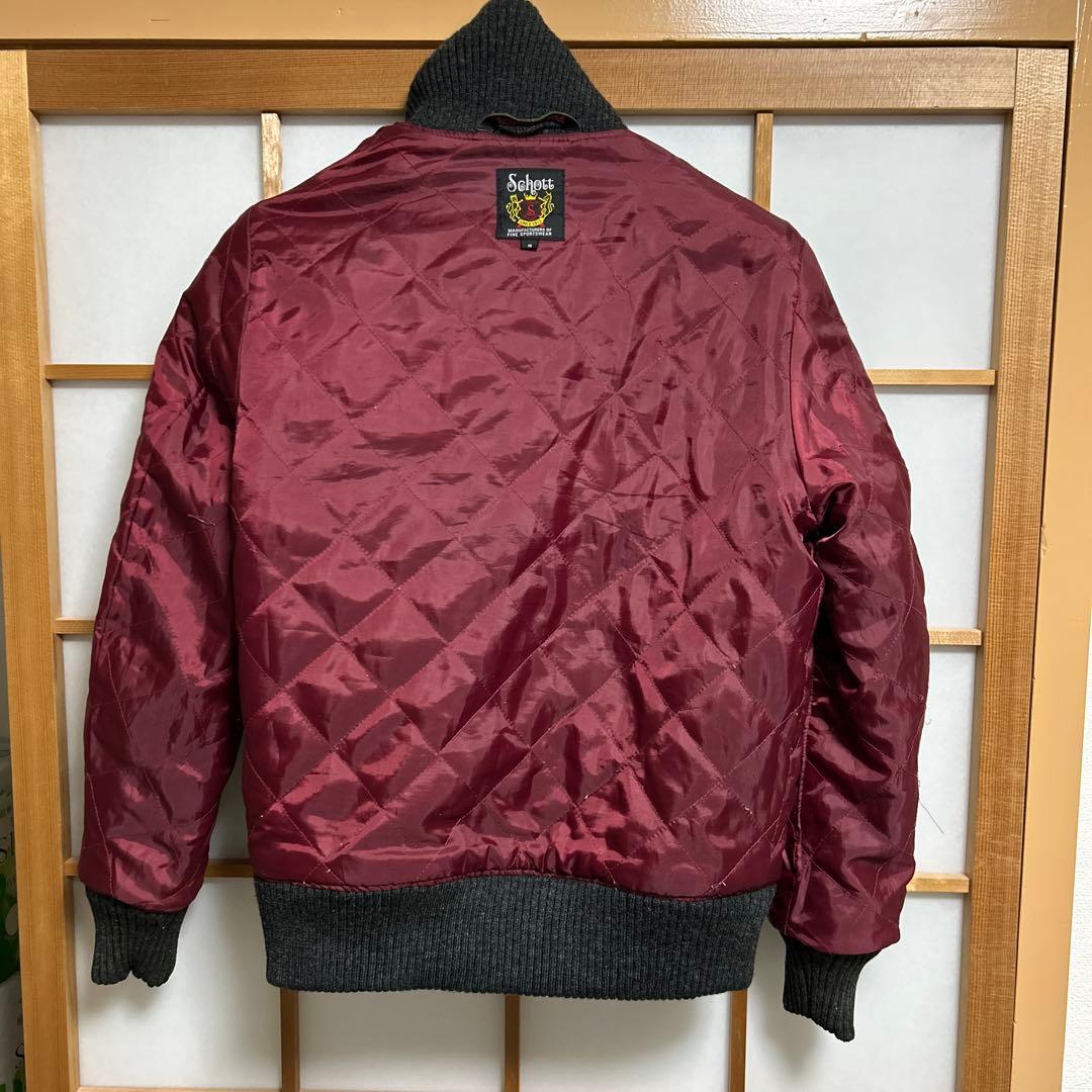 【お値引き中】schott ショット スタジャン　ジャケット ブラック　S